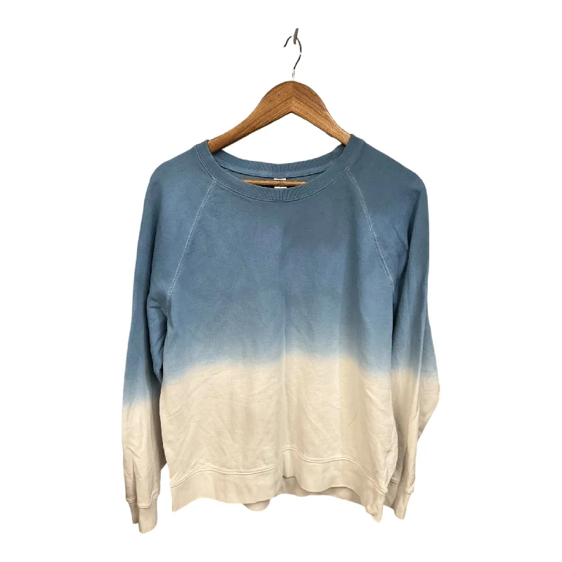 Men's Hoodies with Secret CompartmentsSweatshirt Crewneck By Old Navy In Blue & White, Size: L Men's Hoodies with Secret CompartmentsSweatshirt Crewneck By Old Navy In Blue & White, Size: L