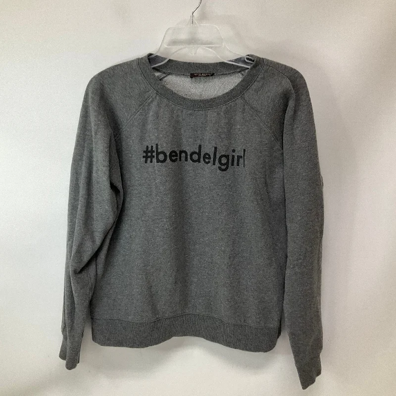 Men's Hoodies with LogoSweatshirt Crewneck By Henri Bendel In Grey, Size: S