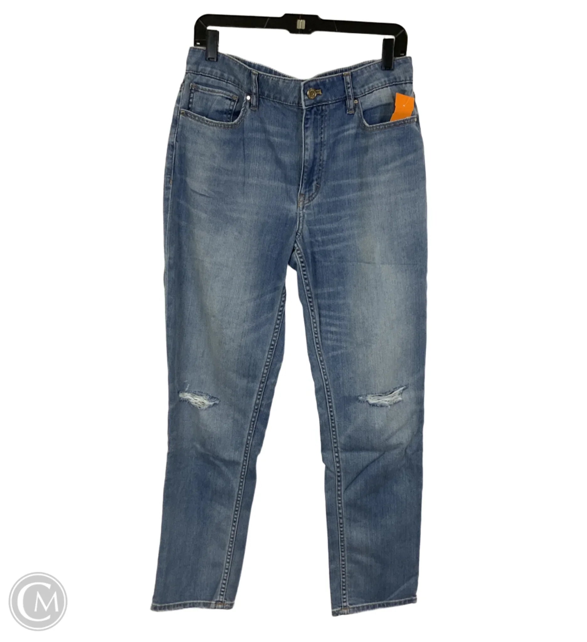 Cool Distressed Men's JeansJeans Boyfriend By White House Black Market In Blue Denim, Size: 10 Cool Distressed Men's JeansJeans Boyfriend By White House Black Market In Blue Denim, Size: 10