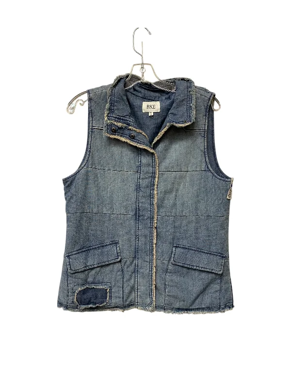 Men's Coats for Tall MenVest Puffer & Quilted By Bke In Blue Denim, Size: M