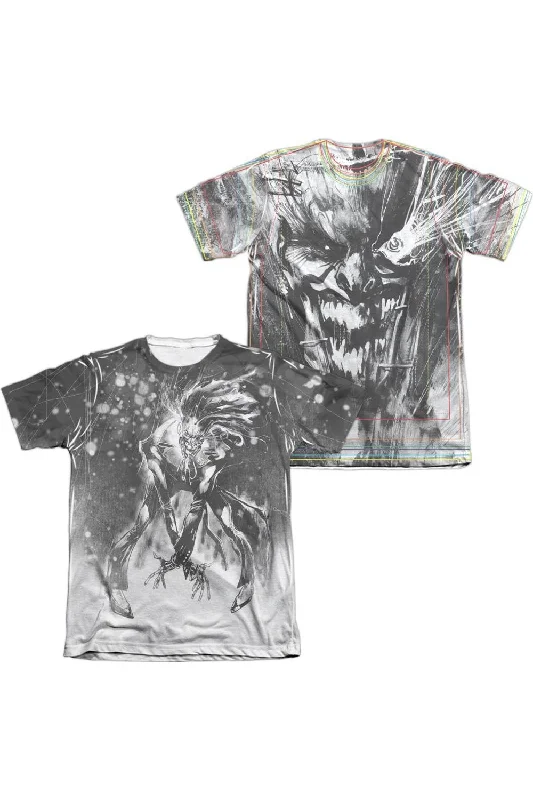 Men's Unique and Designer TopsJustice League of America Sketchy Joker (Front/Back Print) Adult Poly/Cotton Short Sleeve Tee / T-Shirt