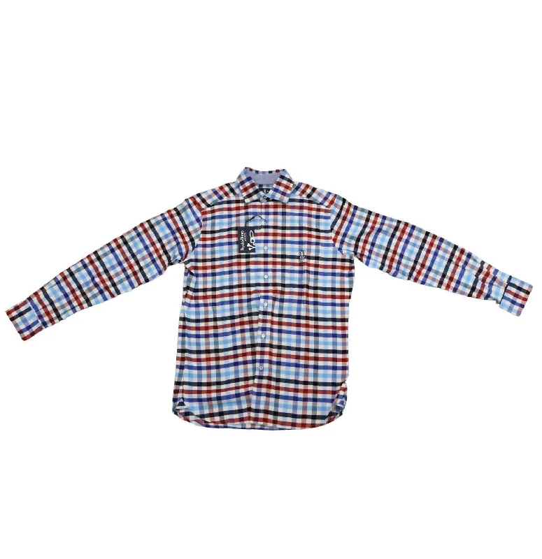 Men's Tennis Shirts for Court ComfortMen's Yarn Dye Flannel Shirt In Red/white/blue