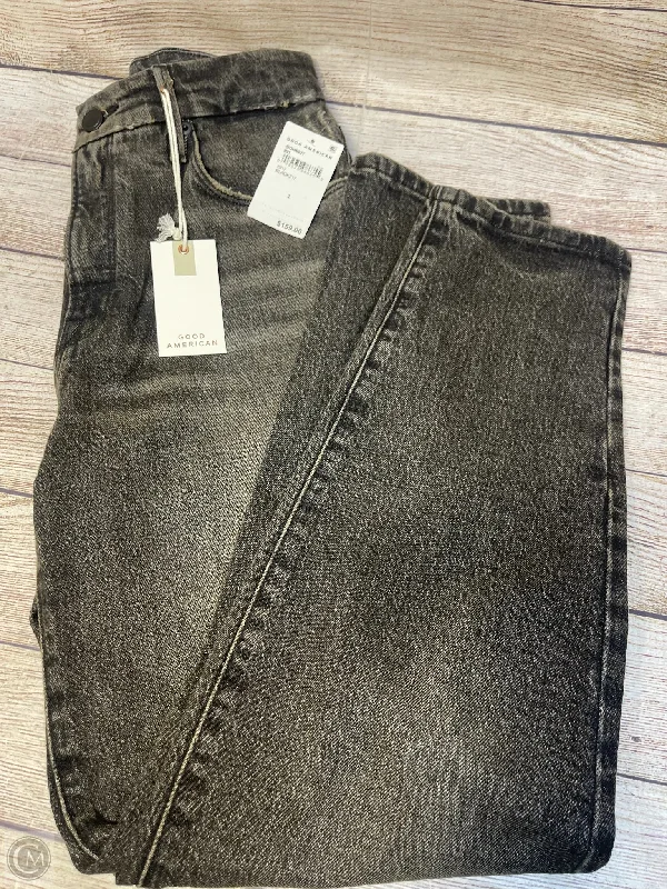 Premium Men's JeansJeans Boyfriend By Good American In Black Denim, Size: 2