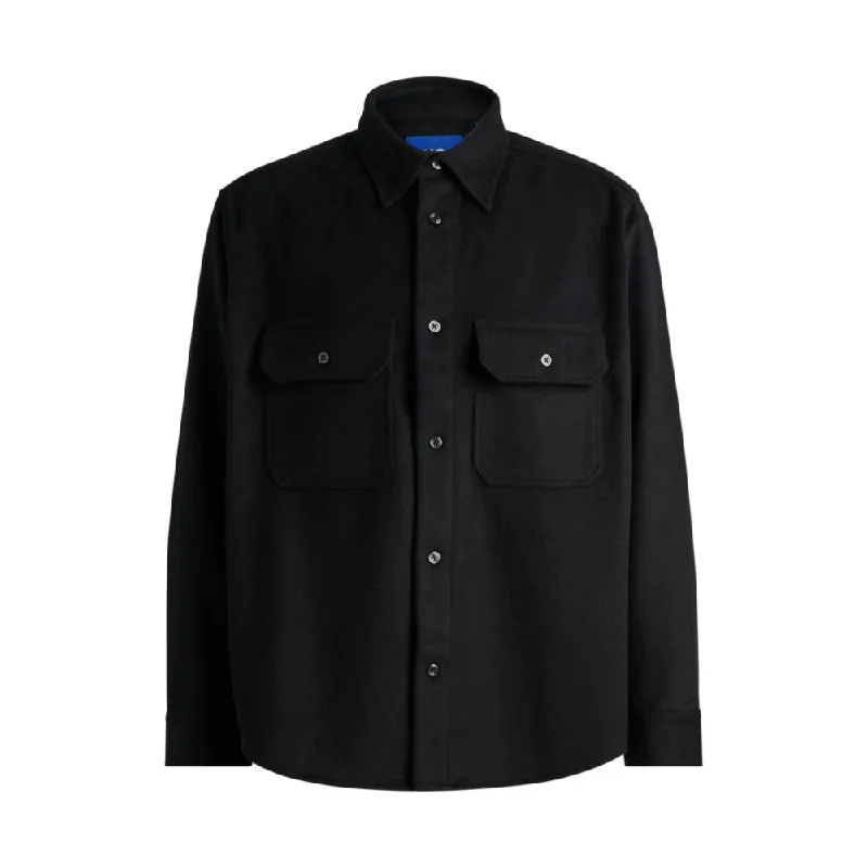 Men's Stain-Resistant Shirts for Mess-Free WearOversize-fit shirt in brushed flannel Men's Stain-Resistant Shirts for Mess-Free WearOversize-fit shirt in brushed flannel