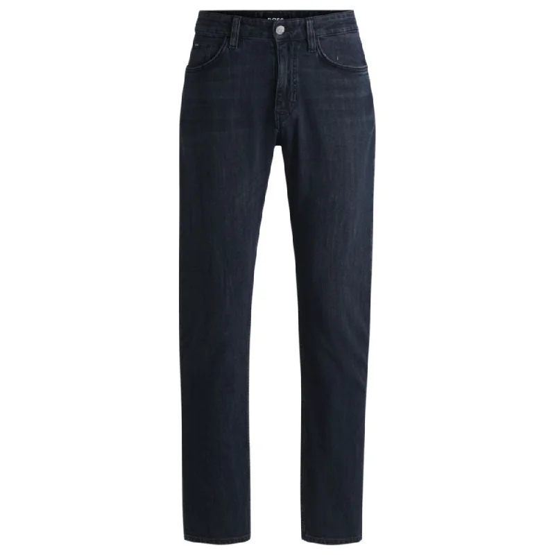 Men's Jeans Made from Recycled MaterialsDelaware slim-fit jeans in dark-blue stretch denim Men's Jeans Made from Recycled MaterialsDelaware slim-fit jeans in dark-blue stretch denim