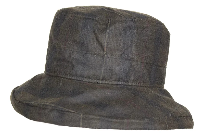Rainproof Fishing HatsHW25 - Women's Ascot Tartan Wax Hat - CALEDONIA