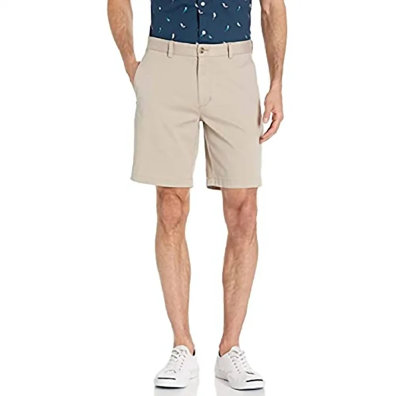 Quick-Dry Men's Beach and Swim Shorts9" On The Go Short In Stone