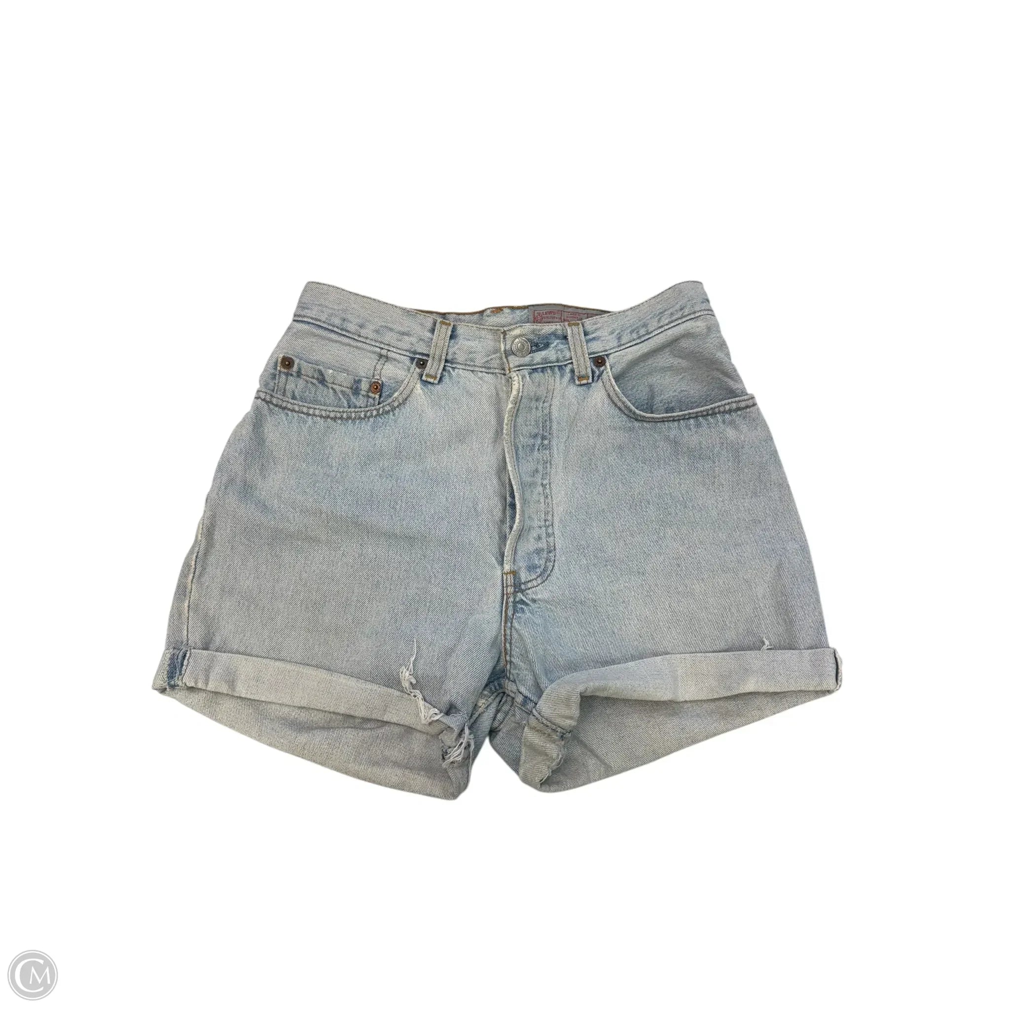 Tailored and Dressy Men's Short PantsShorts By Levis In Blue Denim, Size: 4