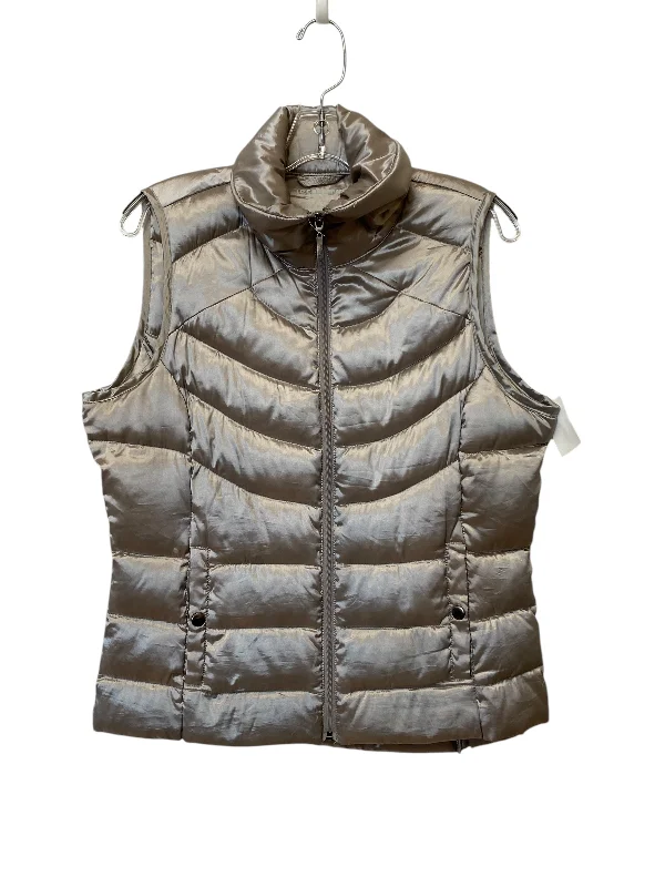 Men's Coats with Removable LiningsVest Puffer & Quilted By Liz Claiborne In Grey, Size: M Men's Coats with Removable LiningsVest Puffer & Quilted By Liz Claiborne In Grey, Size: M