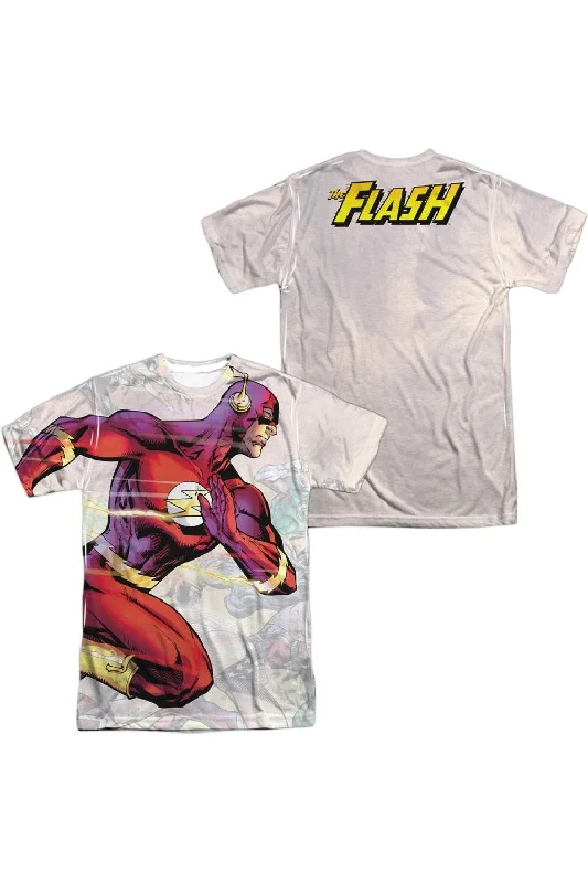 Men's Shirts with UV ProtectionJustice League of America Taking The Lead (Front/Back Print) Short Sleeve Adult Poly Crew Tee / T-Shirt