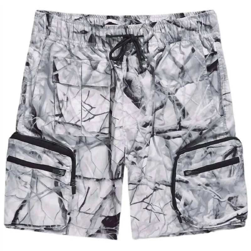 Men's Short-Waisted Dress ShortsMen's Retro Altitude Cargo Shorts In Real Tree Grey