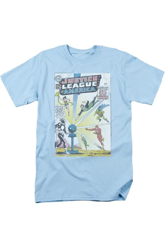 Men's Shirts with Pocket SquaresJustice League of America Vintage Cover 12 Short Sleeve Adult Tee / T-Shirt Men's Shirts with Pocket SquaresJustice League of America Vintage Cover 12 Short Sleeve Adult Tee / T-Shirt