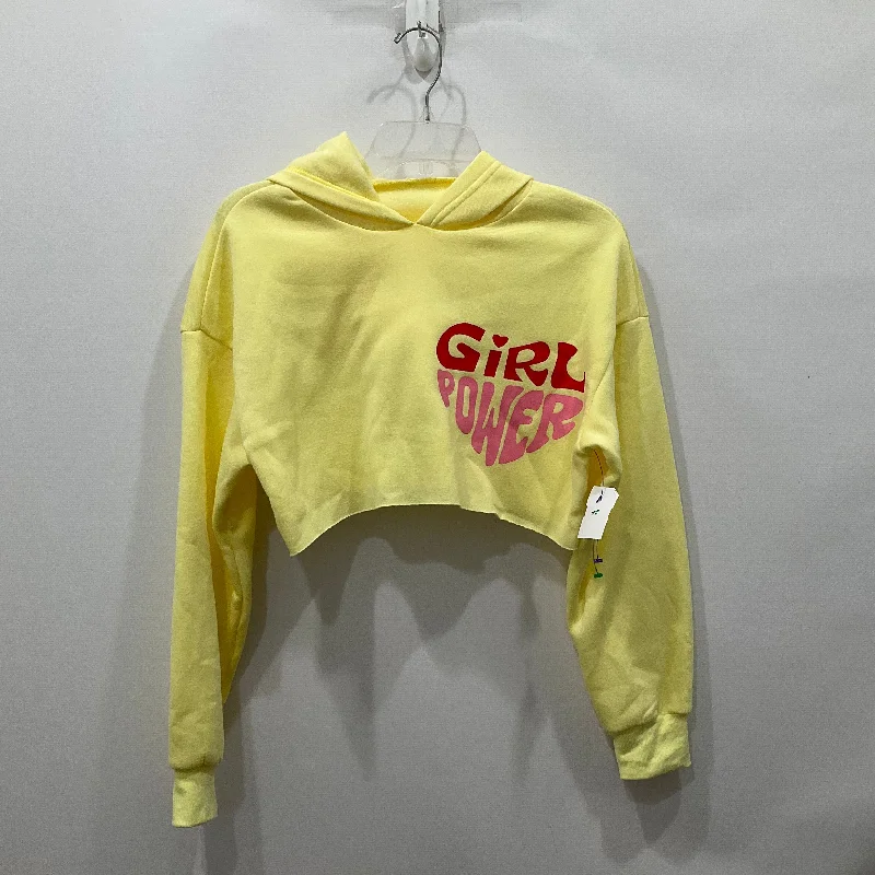 Luxurious Men's Cashmere HoodiesSweatshirt Hoodie By Clothes Mentor In Yellow, Size: S Luxurious Men's Cashmere HoodiesSweatshirt Hoodie By Clothes Mentor In Yellow, Size: S
