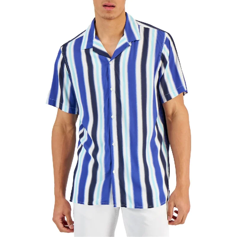 Men's Essential Dress Shirts for Everyday WearIsland BreezeI Mens Collared Striped Button-Down Shirt Men's Essential Dress Shirts for Everyday WearIsland BreezeI Mens Collared Striped Button-Down Shirt