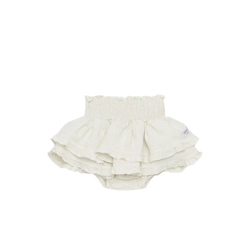 Men's Flexible Workout ShortsVaibi Linen Bloomers | Off White