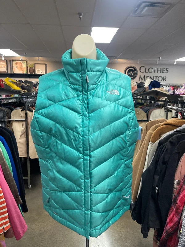 Winter-Ready Men's CoatsVest Puffer & Quilted By The North Face In Teal, Size: L