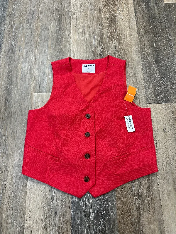 Men's Coats for Winter SportsVest Other By Old Navy In Red, Size: M