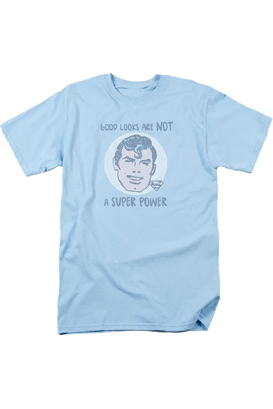 Lightweight Men's Linen ShirtsSuperman Good Looks Short Sleeve Adult Tee / T-Shirt