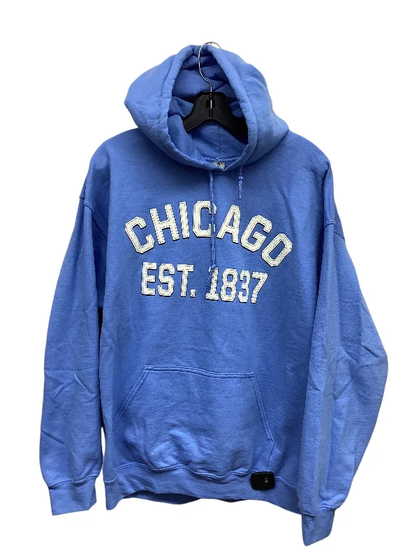 Men's Hoodies for Active LifestylesSweatshirt Hoodie By Clothes Mentor In Blue, Size: L Men's Hoodies for Active LifestylesSweatshirt Hoodie By Clothes Mentor In Blue, Size: L