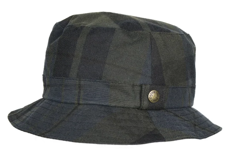 Big Size Fedora HatsHW95 - Bush Hat Tartan Wax - DUNDEE