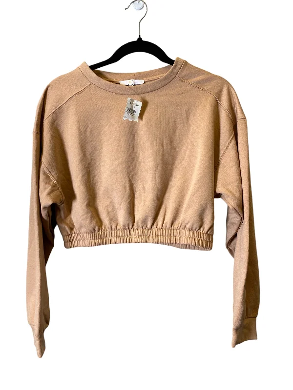 Men's Hoodies for Short MenAthletic Sweatshirt Crewneck By Iris In Beige, Size: M