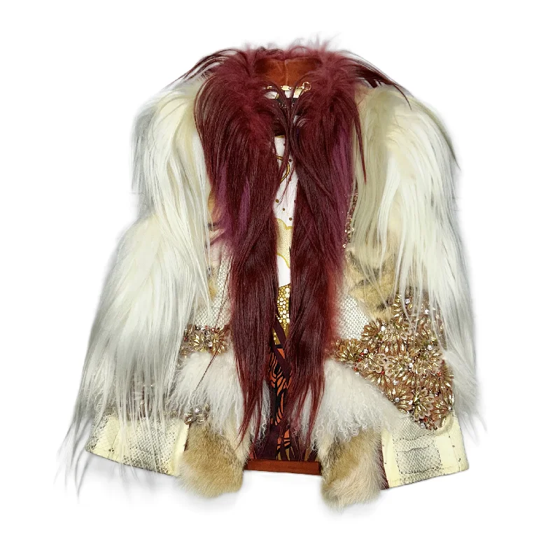Men's Coats for Big and TallVest Luxury Designer By Gucci In Cream, Size: S