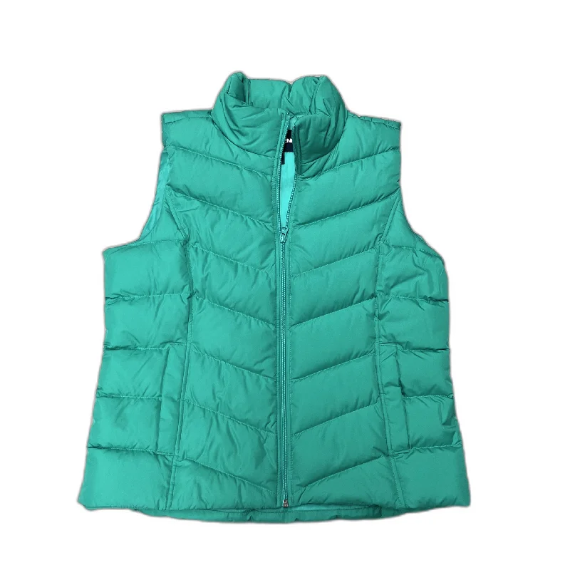 Men's Coats with Tactical FeaturesVest Puffer & Quilted By Lands End In Green, Size: L Men's Coats with Tactical FeaturesVest Puffer & Quilted By Lands End In Green, Size: L