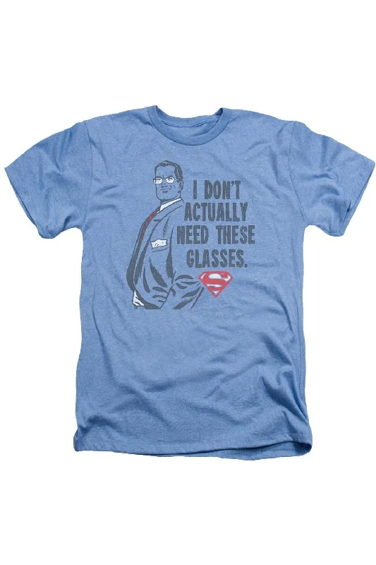 Warm Men's Fleece-Lined TopsSuperman Don´t Need Glasses Adult Heather T-Shirt