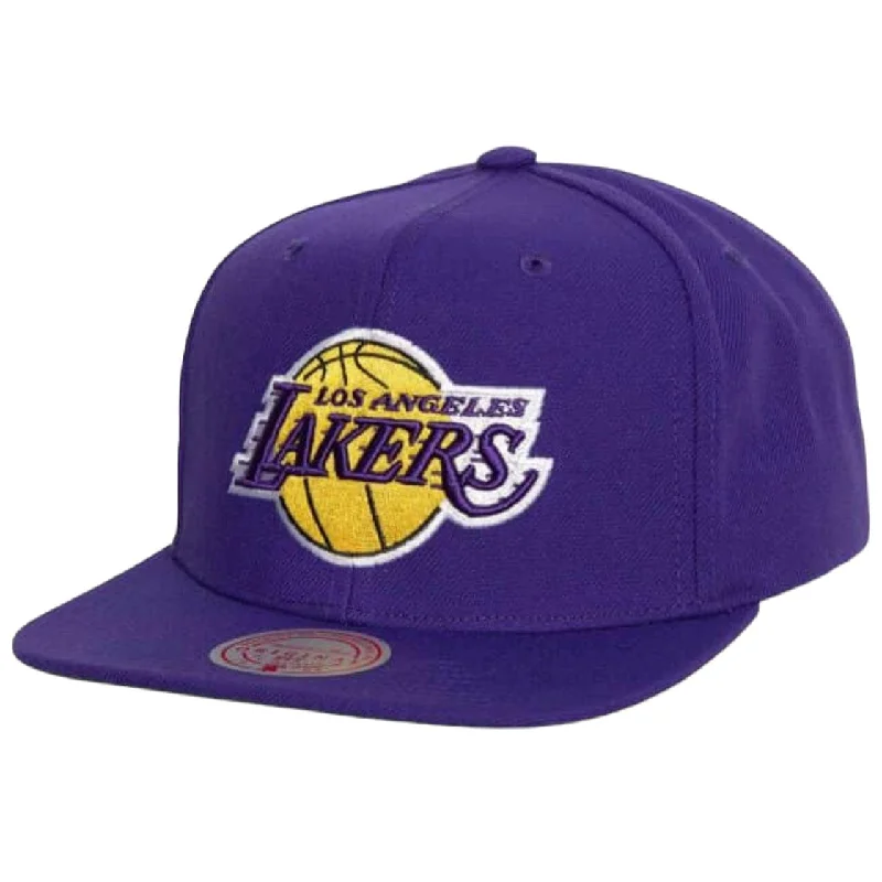 Adjustable Baseball Caps for KidsMitchell & Ness Nba Los Angeles Lakers Conference Patch Snpback (Purple)