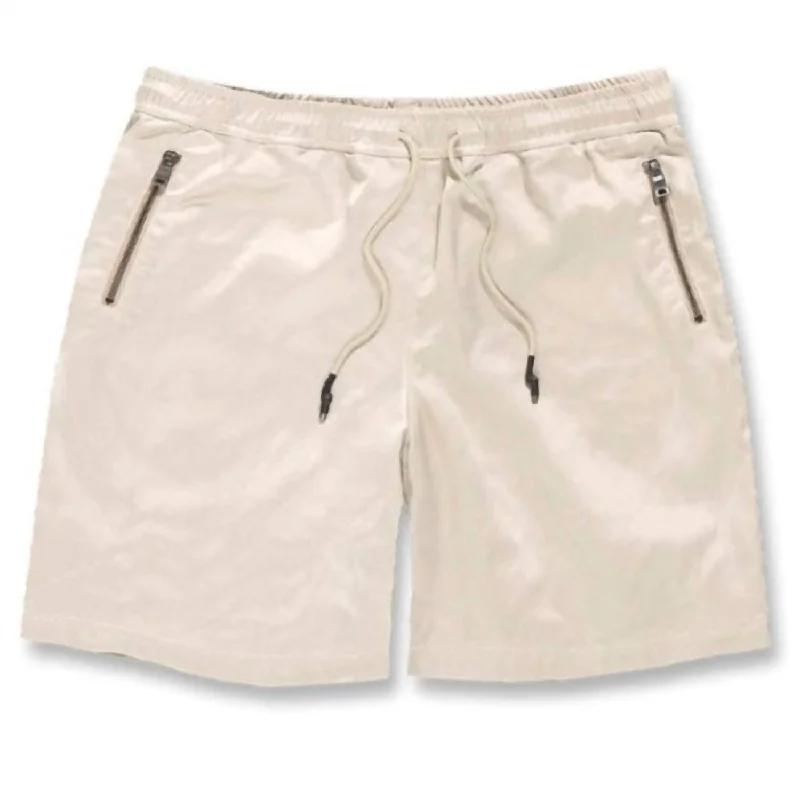 Stylish Men's Patterned and Solid ShortsMen's Athletic Lux Short In Taupe