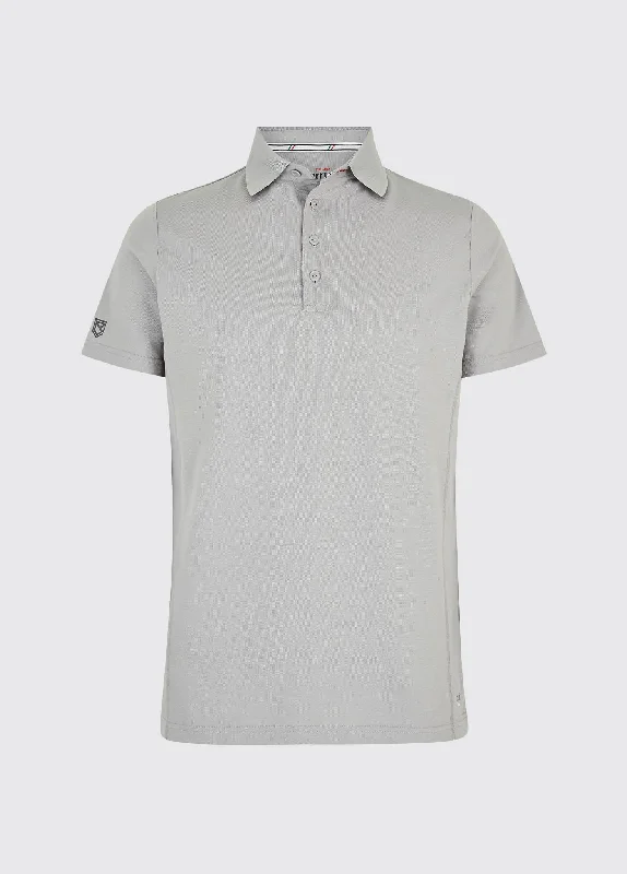 Men's Shirts with Full PlacketsSorrento Mens Short-sleeved Polo - Platinum