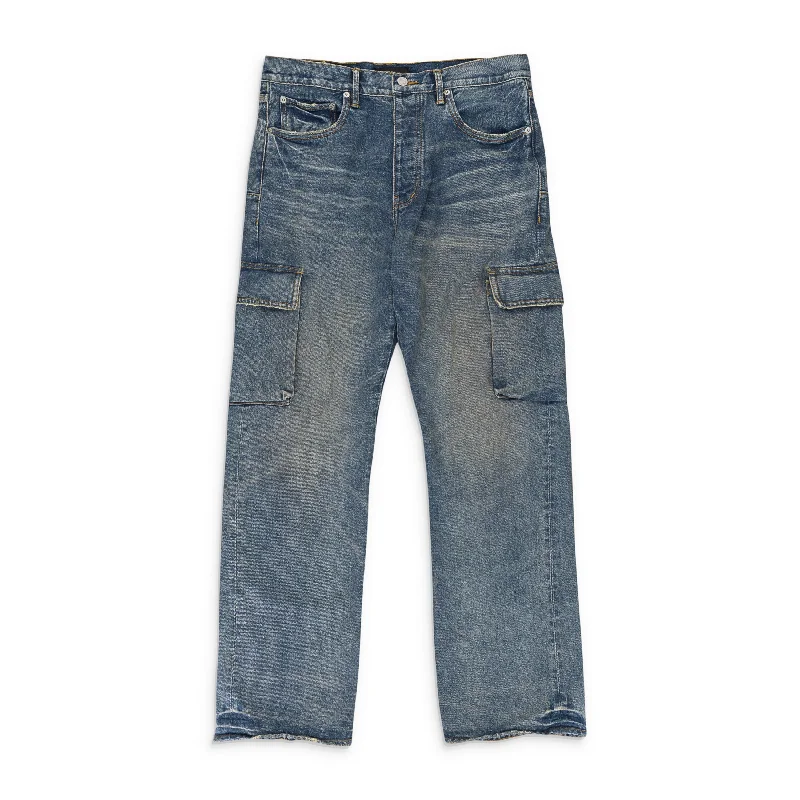 Hipster Skinny Men's JeansVINTAGE MID CARGO Indigo SKINNY JEANS
