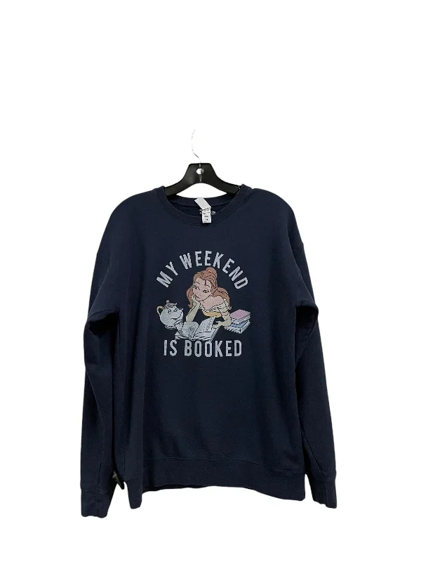 Men's Hoodies with Quick-Dry FabricSweatshirt Crewneck By Tultex In Navy, Size: M