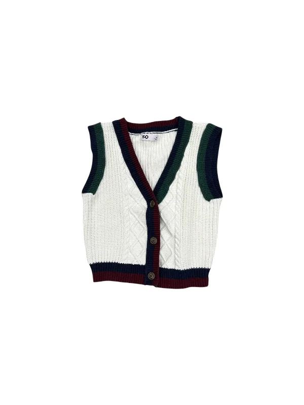 Unique Men's Flight JacketsVest Sweater By So In White