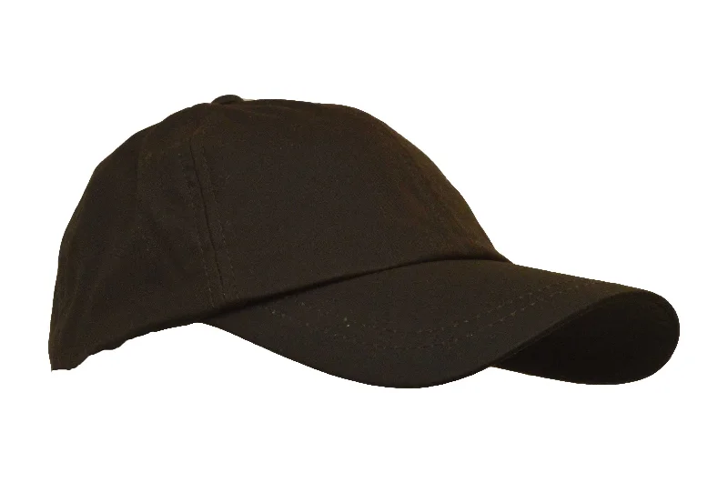 Big Size Fedora HatsHW03 - Wax Baseball Cap - BROWN