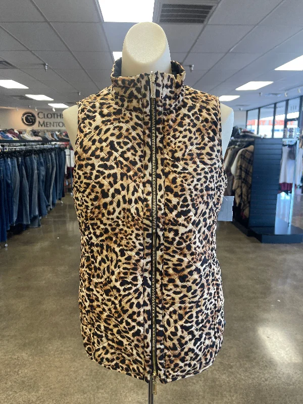 Men's Coats with Adjustable HemsVest Puffer & Quilted By Chicos In Animal Print, Size: Xs Men's Coats with Adjustable HemsVest Puffer & Quilted By Chicos In Animal Print, Size: Xs