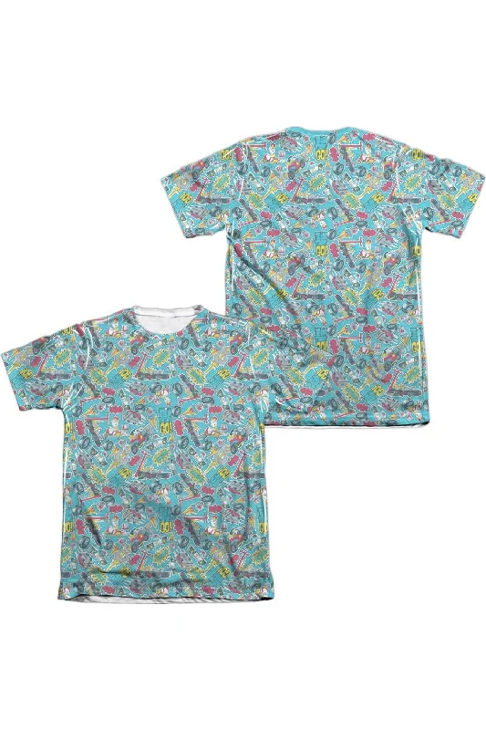 Men's Shirts with Pin CollarsTeen Titans Go Pattern (Front/Back Print) Adult Poly/Cotton Short Sleeve Tee / T-Shirt Men's Shirts with Pin CollarsTeen Titans Go Pattern (Front/Back Print) Adult Poly/Cotton Short Sleeve Tee / T-Shirt