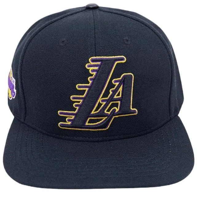 Gentlemen's Bowler HatsPro Standard Nba Los Angeles Lakers Classic Logo Snapback Hat (Black)
