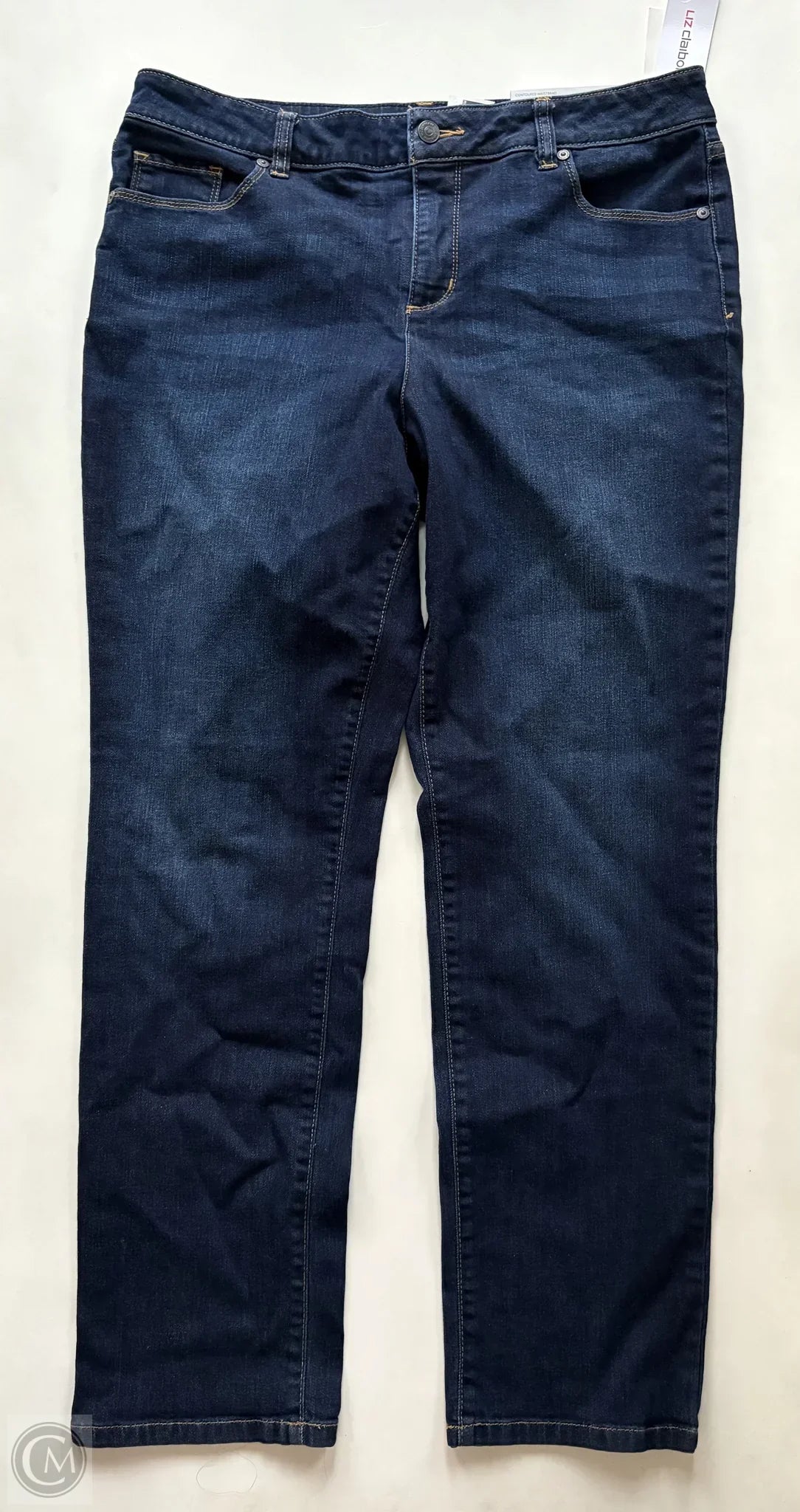 Leather Patch Men's JeansJeans Straight By Liz Claiborne In Blue, Size: 12