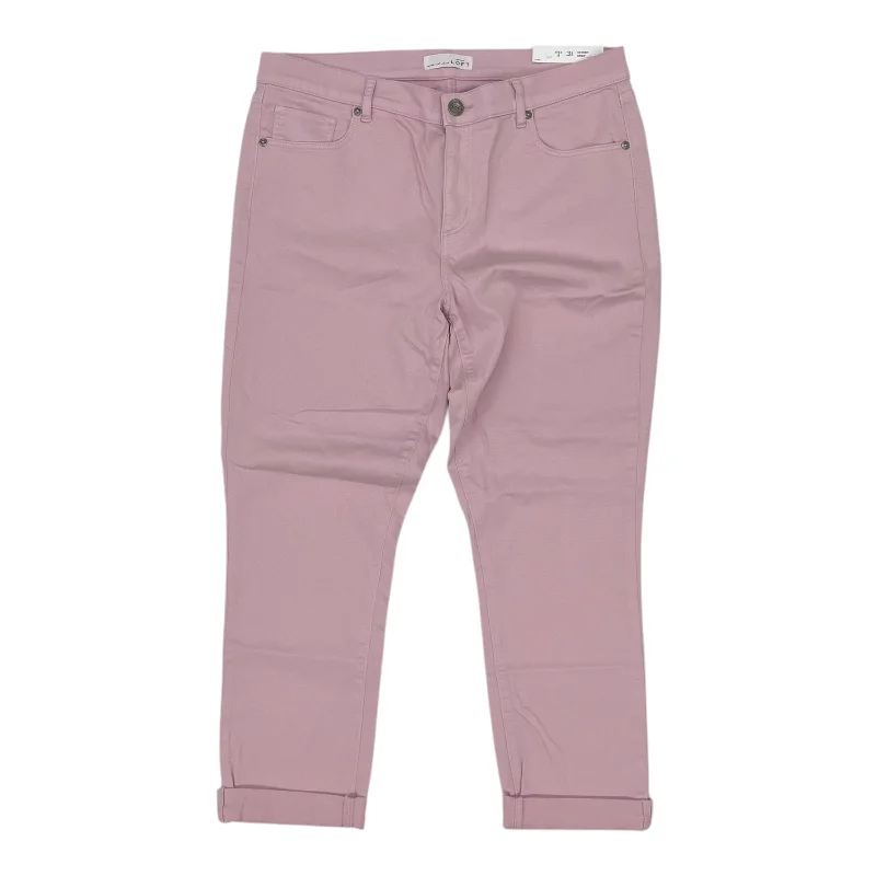 Men's Jeans for Everyday WearJeans Cropped By Loft In Pink Denim, Size:12