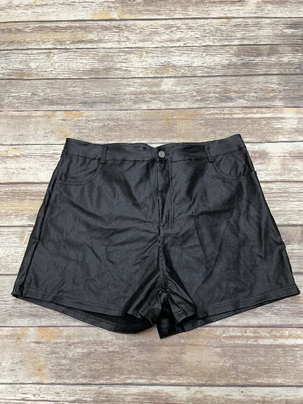 Relaxed Men's Casual ShortsBlack Shorts Cmf, Size 3x