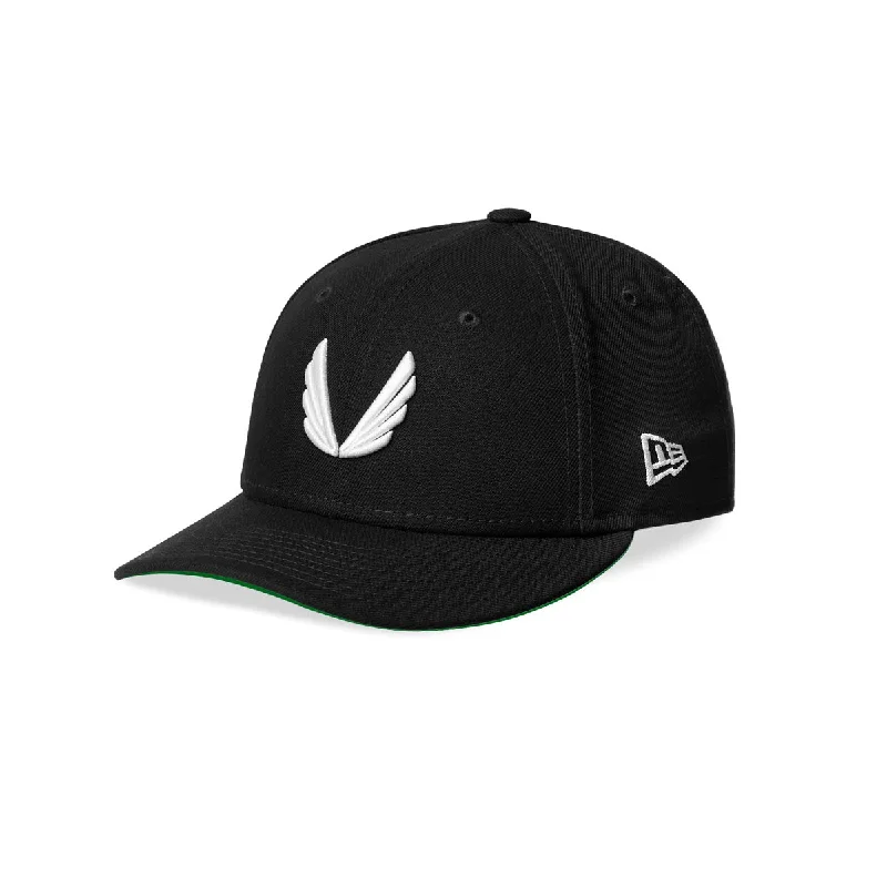 Men's Fedora HatsNew Era® 59Fifty® Low Profile Hat - Black/White "Wings"