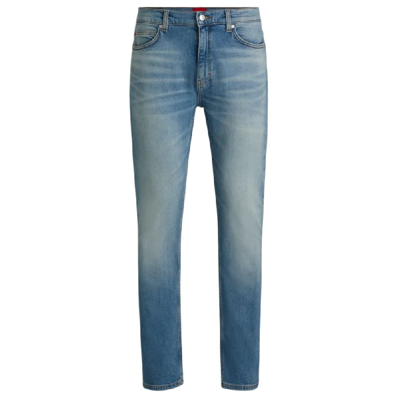 Dark Wash Men's JeansSlim-fit jeans in mid-blue stretch denim