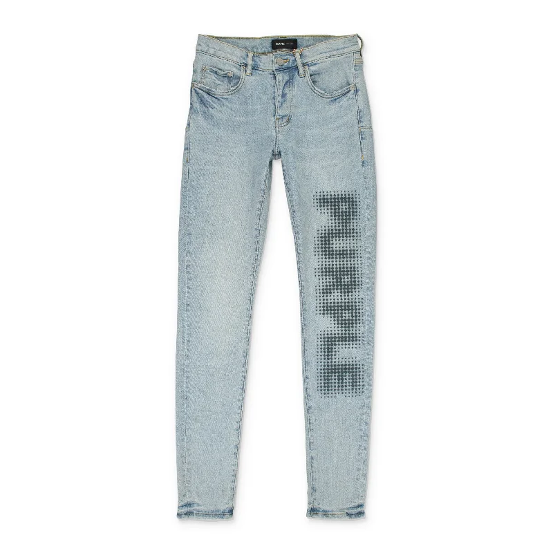 High-Quality Men's JeansHALFTONE WORDMARK Indigo SKINNY JEANS