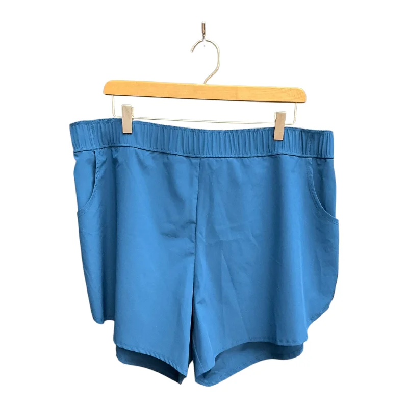 Zippered Men's Secure Cargo ShortsAthletic Shorts By Torrid In Blue, Size: 2x