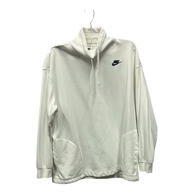 Luxurious Men's Cashmere HoodiesSweatshirt Collar By Nike Apparel In White, Size:M