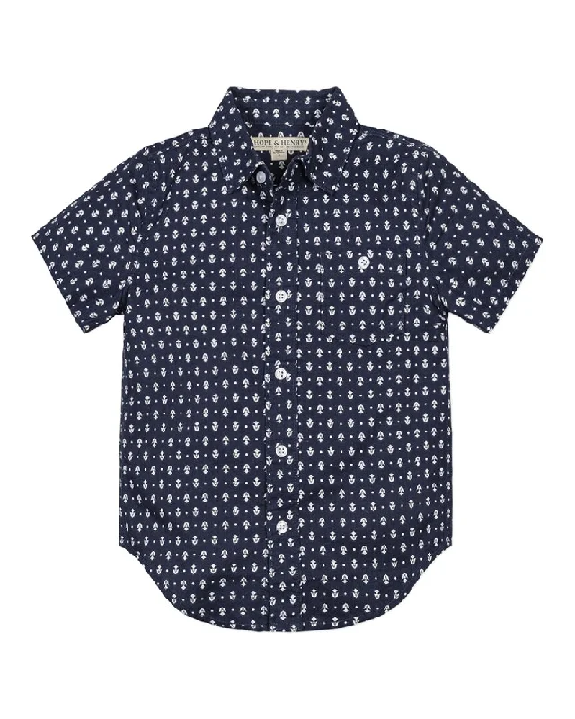 Men's Checkered Shirts for a Retro FeelHope & Henry Button-Down Linen Shirt