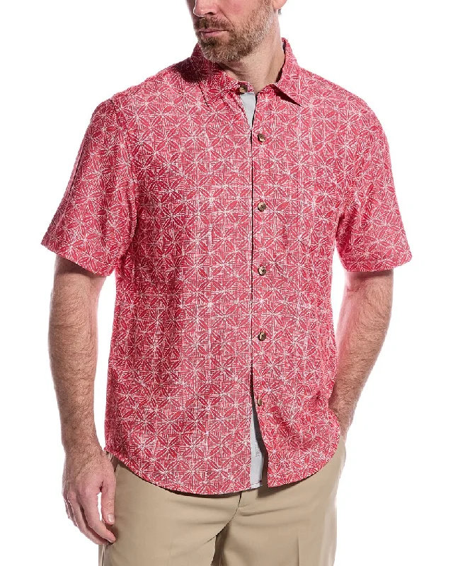 Men's Breathable Shirts for Warm ClimatesTommy Bahama Coconut Point Fleur De Geo Camp Shirt