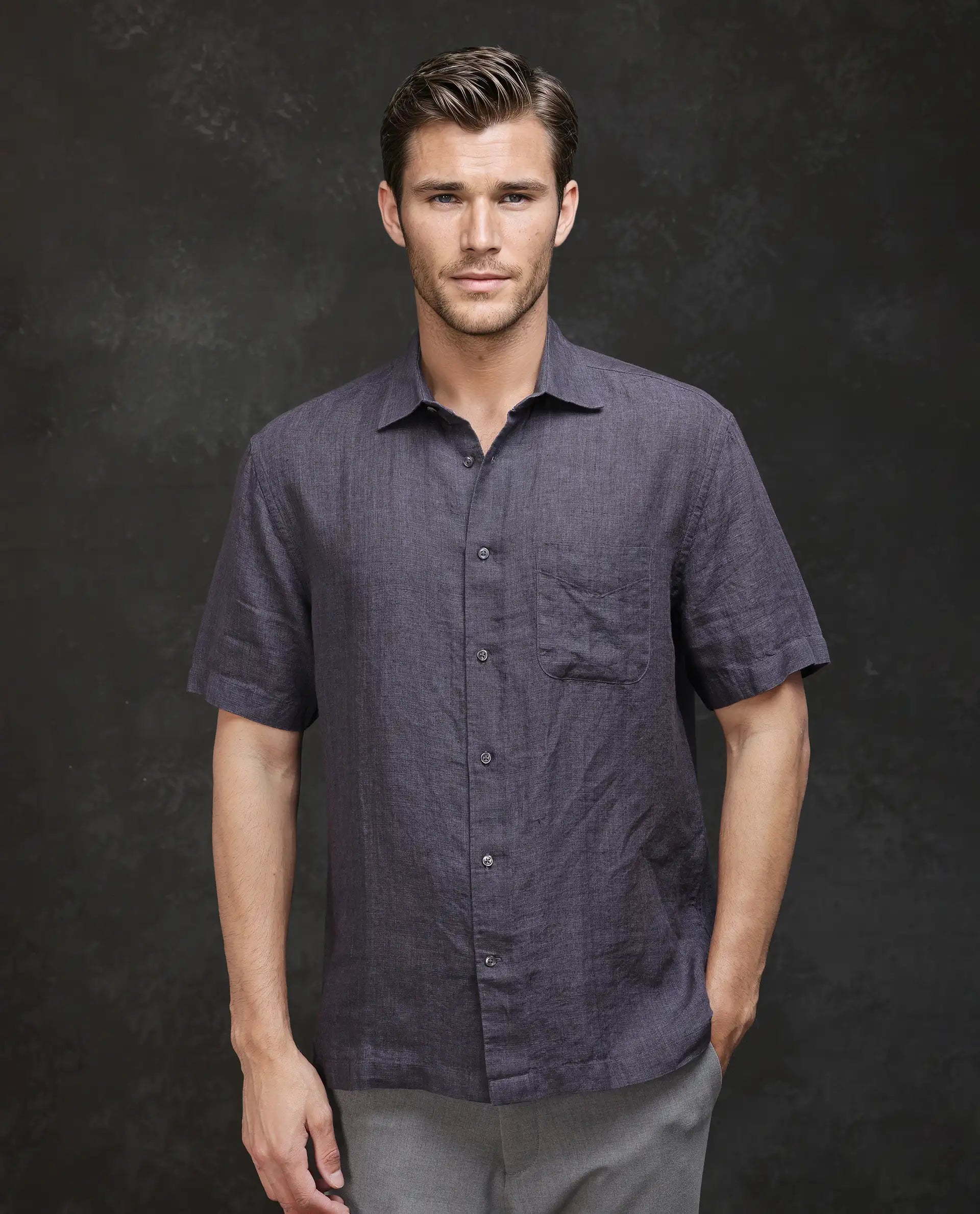 Men's Graphic Print T-Shirts for a Statement LookRare Rabbit Men's Borium Ss-25 Dark Purple Linen Full Sleeve Collared Neck Button Closure Plain Shirt Men's Graphic Print T-Shirts for a Statement LookRare Rabbit Men's Borium Ss-25 Dark Purple Linen Full Sleeve Collared Neck Button Closure Plain Shirt