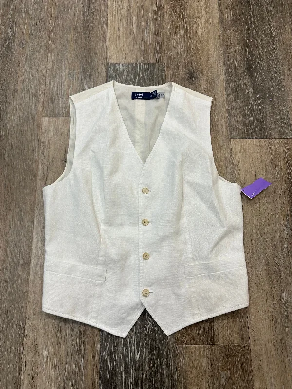 Weather-Resistant Men's CoatsVest Other By Polo Ralph Lauren In White, Size: 12